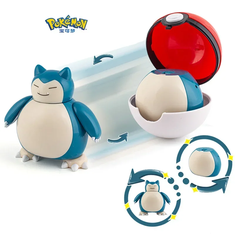 Original Pokemon Pokeball Figures Toys Pocket Monsters Ball Model Pikachu Gengar Elf Ball Dragonite Snorlax Lapras Kids Toy