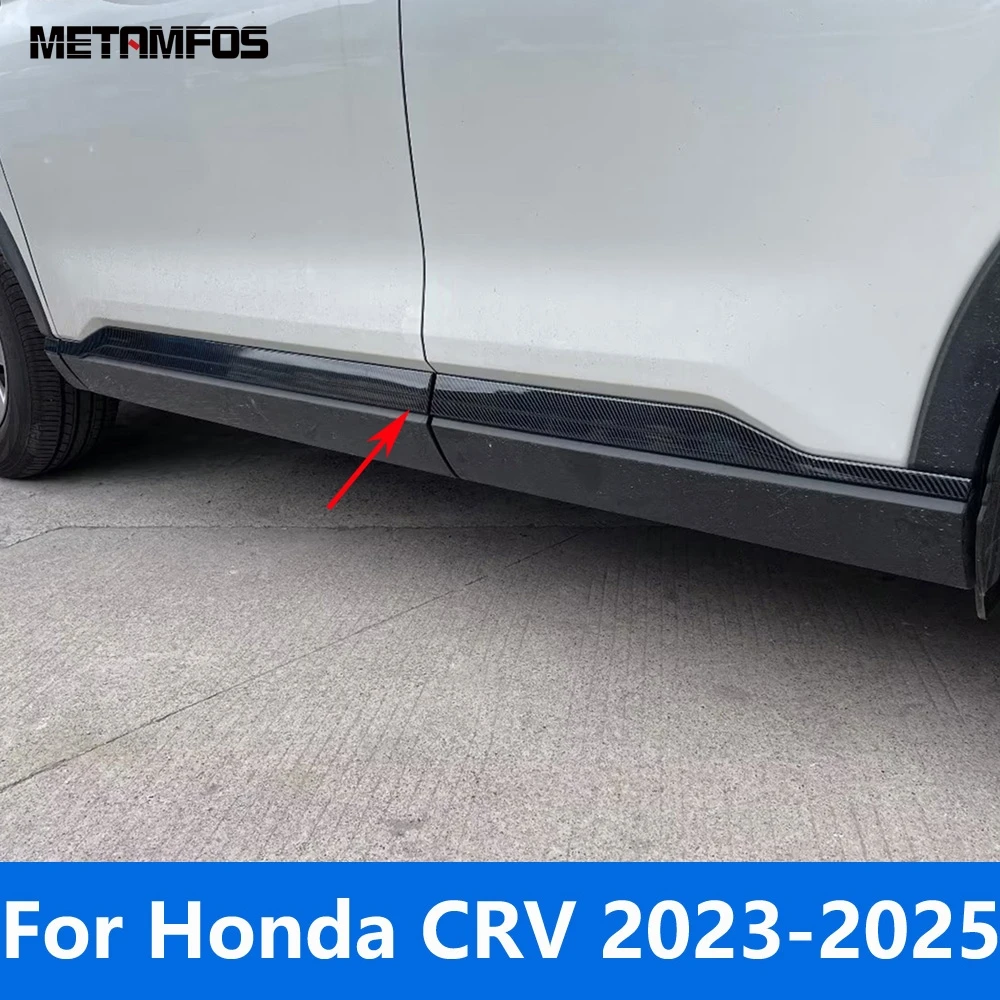 

For Honda CR-V CRV 2023 2024 2025 Carbon Fiber Door Side Line Strip Body Skirt Molding Trim Sticker Accessories Car Styling