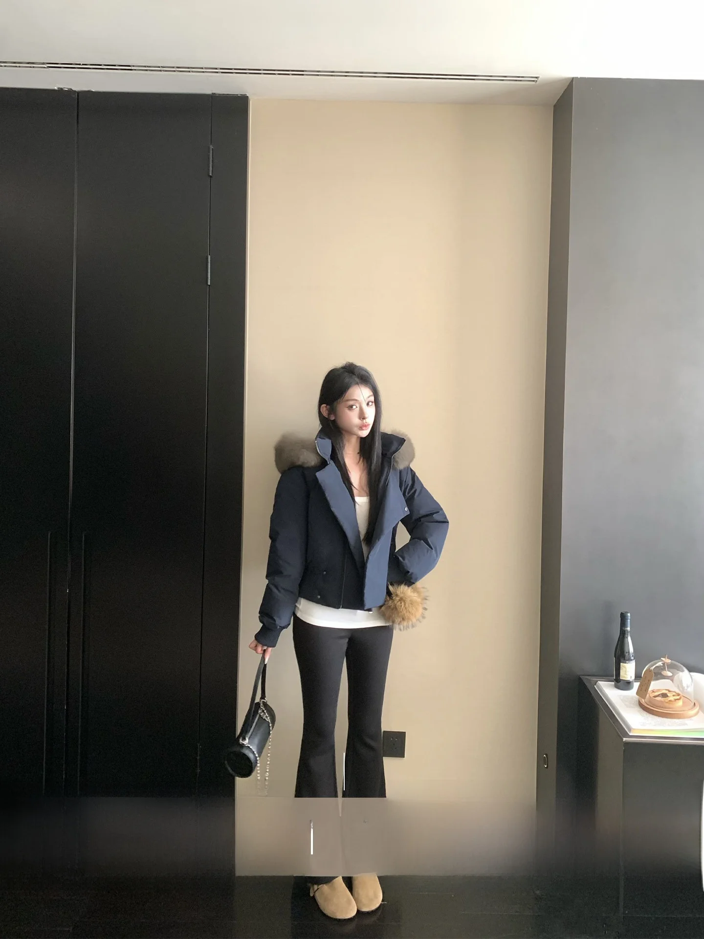 

Женские джинсы-клеш Bla Fce с подкладкой, утепленные, повседневные, ручной работы, для поездок на работу, однотонные