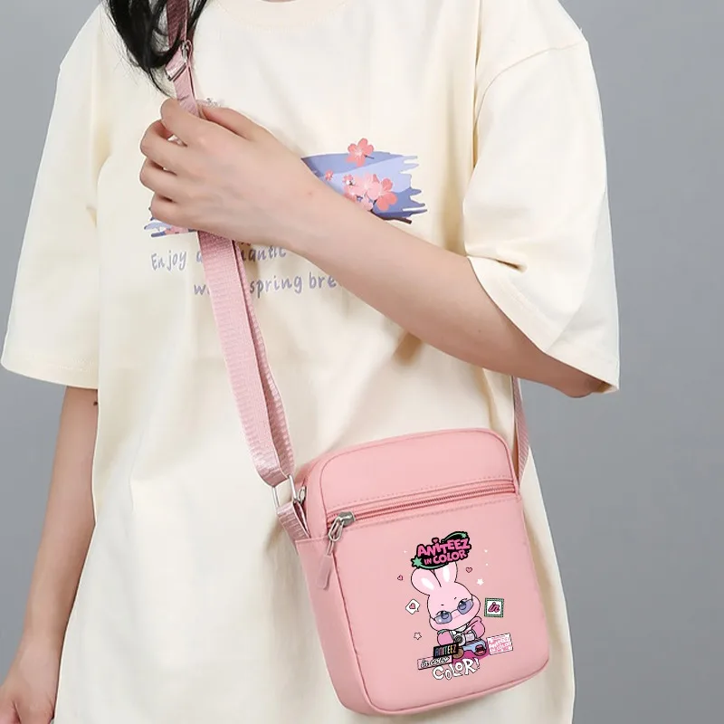 Bolsas de Ombro ATEEZ Idol, Bolsa Transversal com Estampa de Anime Aniteez, Moda Feminina para Atividades ao Ar Livre, Presente para Fãs
