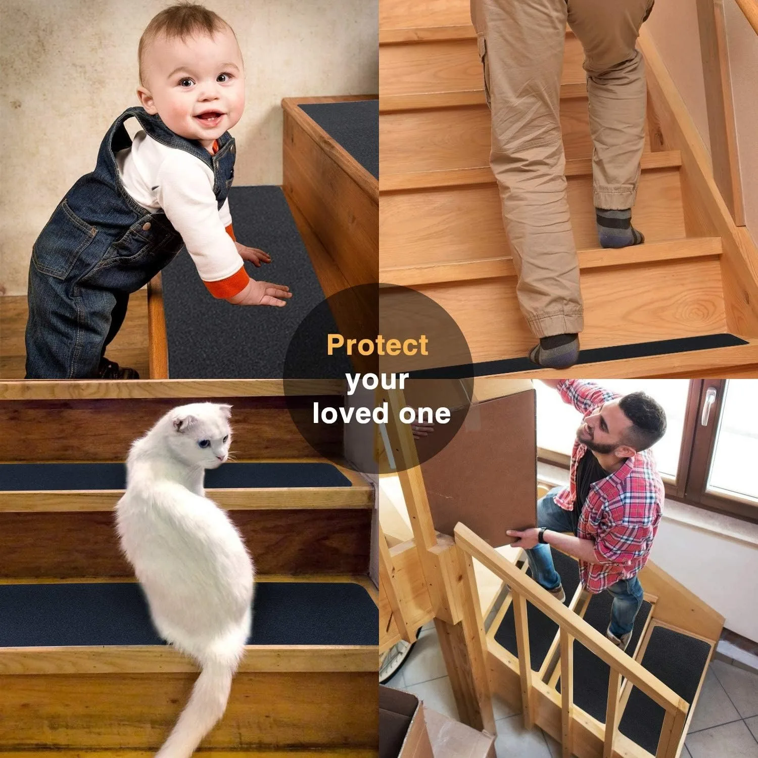 LifeGrip المضادة للانزلاق الجر يعامل أفضل شريط لحام حصى عدم الانزلاق لخطوات الدرج المنحدر سكيتبورد لاصق شرائط عدم الانزلاق