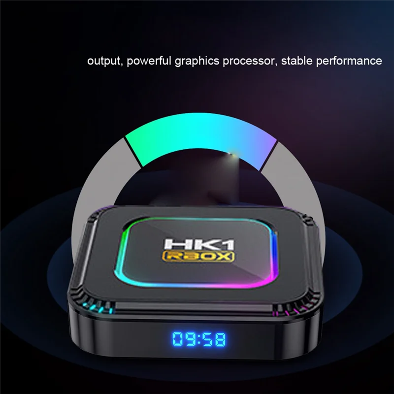 Ingenious-4+32G Smart TV Box Android 13 RK3528 HDR10 8K RGB Light BT 5.0 Wifi6 Voice Media Player TV Box