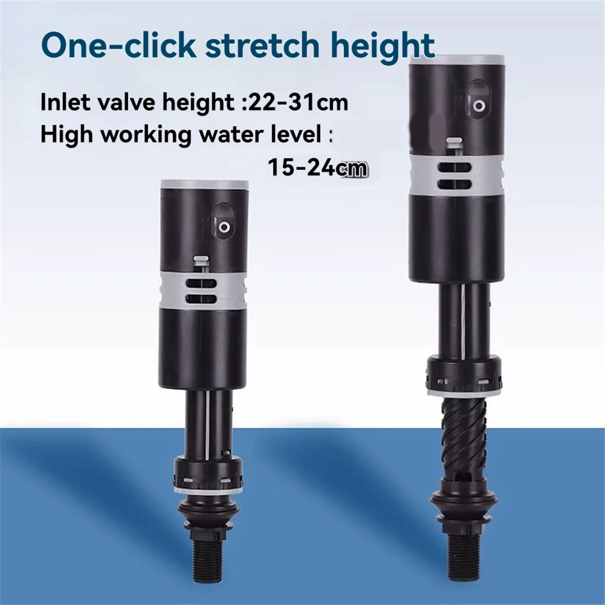 A002 High Performance Universal Toilet Fill Valve Replacement Kit - Quiet and Fast Fill, Easy to Install Brass