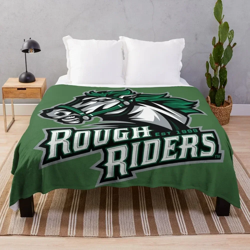 Cedar Rapids RoughRiders Throw Blanket Softest Decorative Beds Designers Flannel Blankets