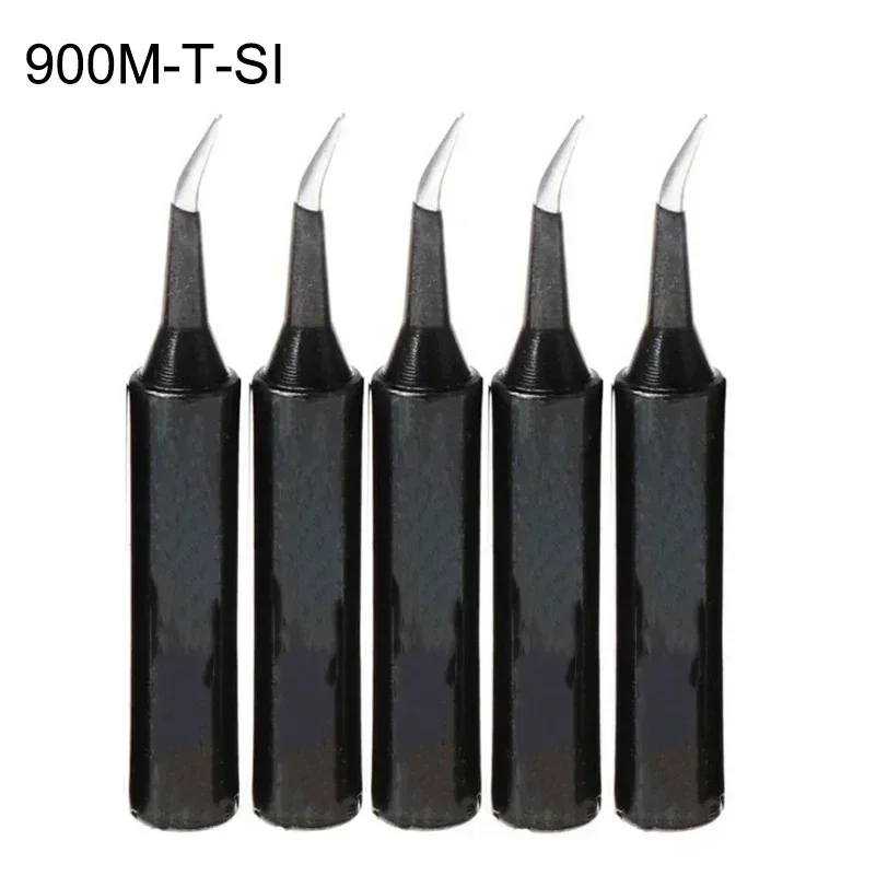 5Pcs 900M-T Copper Lead Free Soldering Iron Tips SI/I/B/K/2.4D/1C Welding Head For Saike 936 852d 909D Soldering Station