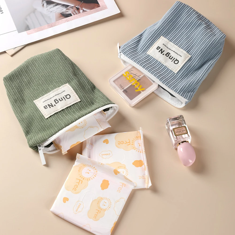 

Cute Sanitary Napkin Storage Bag Portable Large Capacity Sanitary Pad Pouch Birthday Gift