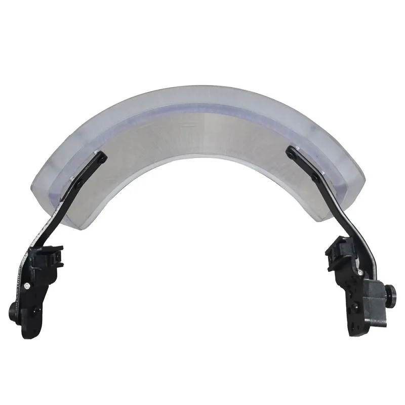 NIJ IIIA Level 3A Face Shield for MICH Fast Helmet Tactical Ballistic Visor with Picatinny Rail PE Mask Guard Airsoft