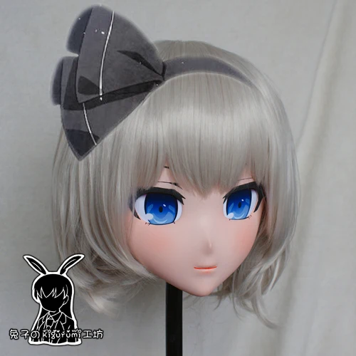 (RK9172)Top Quality Handmade Female Resin Cosplay Japanese Role Play Kigurumi Mask Crossdresser Doll Transgender Mask