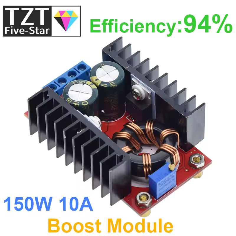 GREATZT 1/2/4PCS 150W DC-DC įtampos keitiklio maitinimo šaltinio modulis nuo 10-32V iki 12-35V 10A nešiojamojo kompiuterio įtampos įkrovimo plokštė Похожие per AliExpress