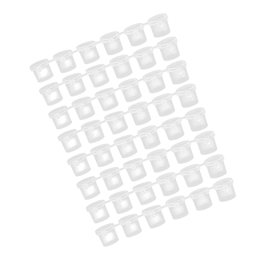 

8Pcs Empty Paint Pots Clear Plastic Containers Mini Watercolor Storage Box Paint Cup Set Classroom DIY Craft Organizer