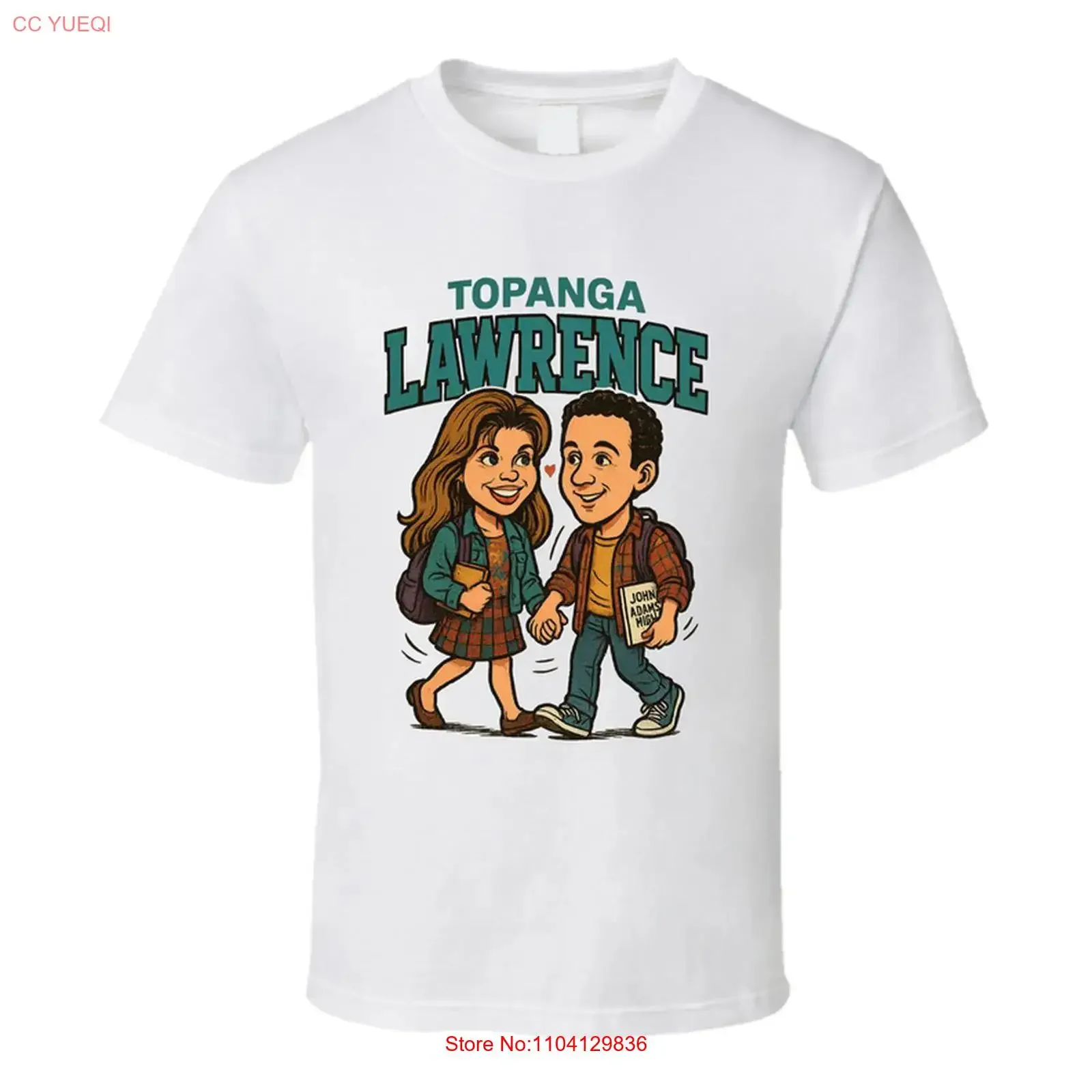 Topanga Lawrence And Cory Boy Meets World Caricature Retro Look Fan T Shirt vintage Washed Casual designer clothes