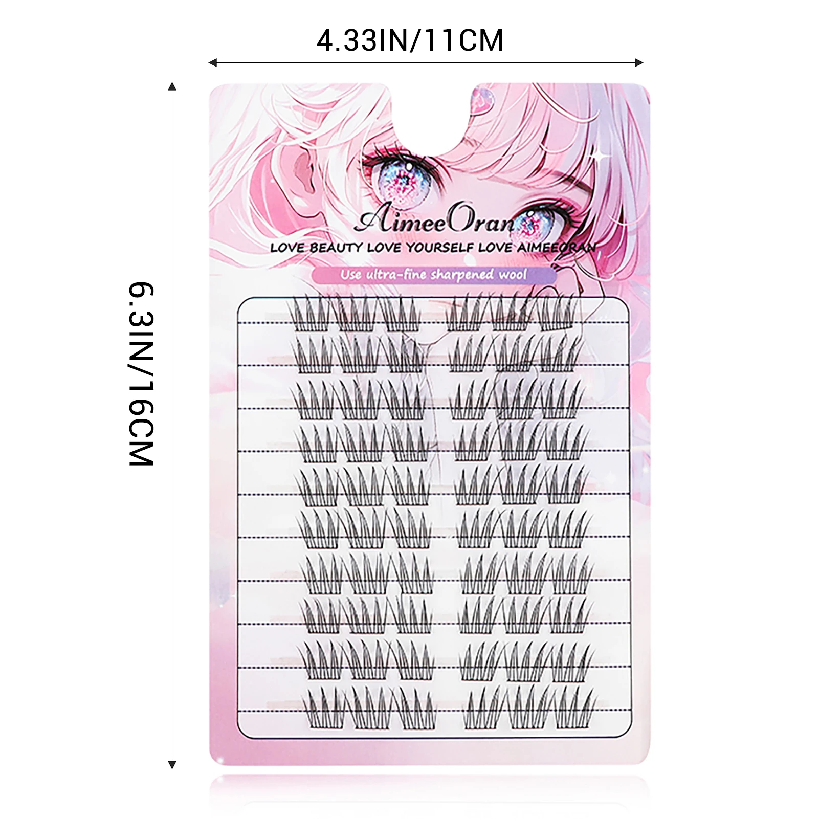 Natural Eyelash Cluster Extensions Multi-Layer Thick false Eyelashes maga lashes for Beauty Eye Cosplay DIY Makeup