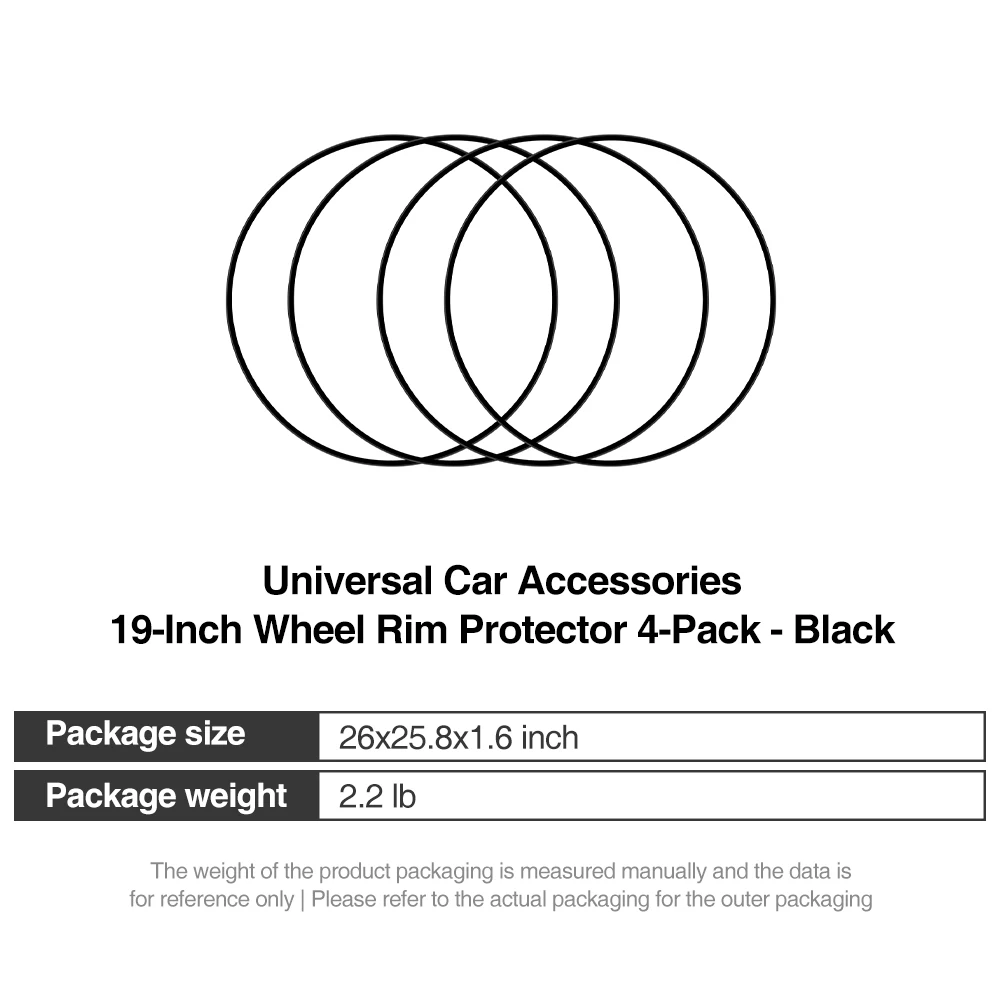 Heenvn 19 Inch Velgbeschermer 4 Stuks Lichtmetalen Velgbescherming voor Tesla Model 3 Highland Y Juniper 2025-2026 Anti-kras Wielbescherming