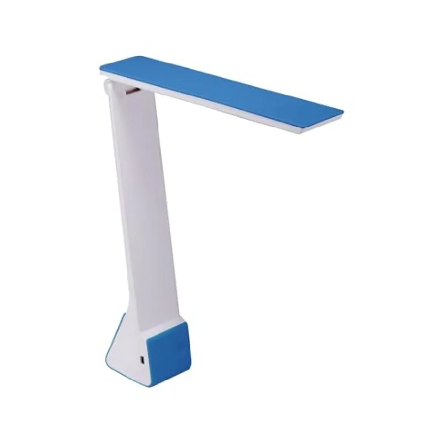 Office Rechargable Battery Led Desk Lamp, 3 Color Temperatures, Flip Open, Blue KT-VLED1810-BLUE