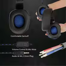 Headset Gamer Compat&iacute;vel Ps4/Ps5/Xbox Com Cancelamento De Som E Microfone Ajust&aacute;vel