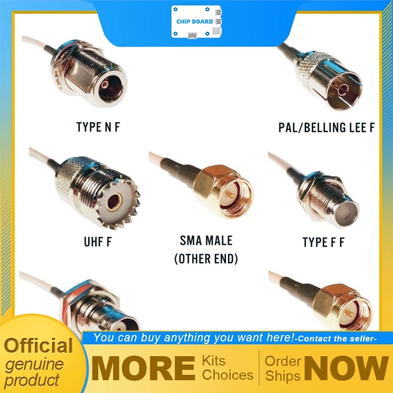 RTL-SDR Blog SMA Male to SMA M BNC F Type N F Type F F UHF F PAL F RG316 20cm Pigtail Adapters