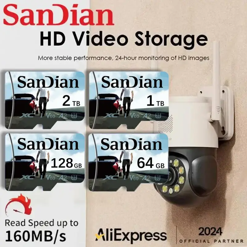 2TB Extreme PRO A2 U3 V30 4K Flash Memory Card 128GB 256GB 512GB Micro TF/SD Card 1TB Flash TF Card For Nintendo Switch