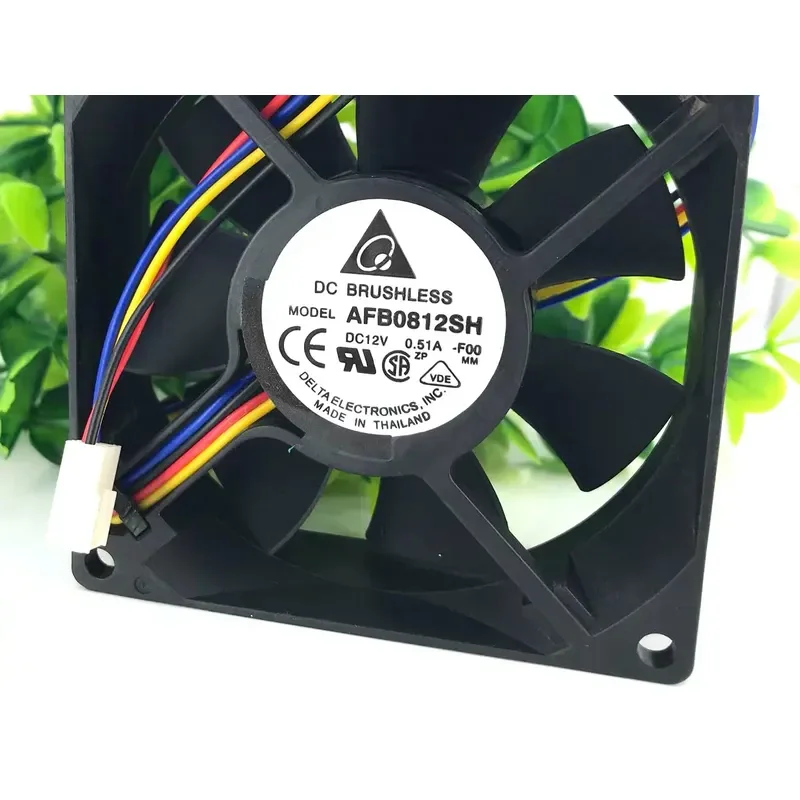 for AFB0812SH 12V 0.51A 80mm 8025 4-Wire PWM Temperature Control Chassis Fan Large Air Volume Cooling
