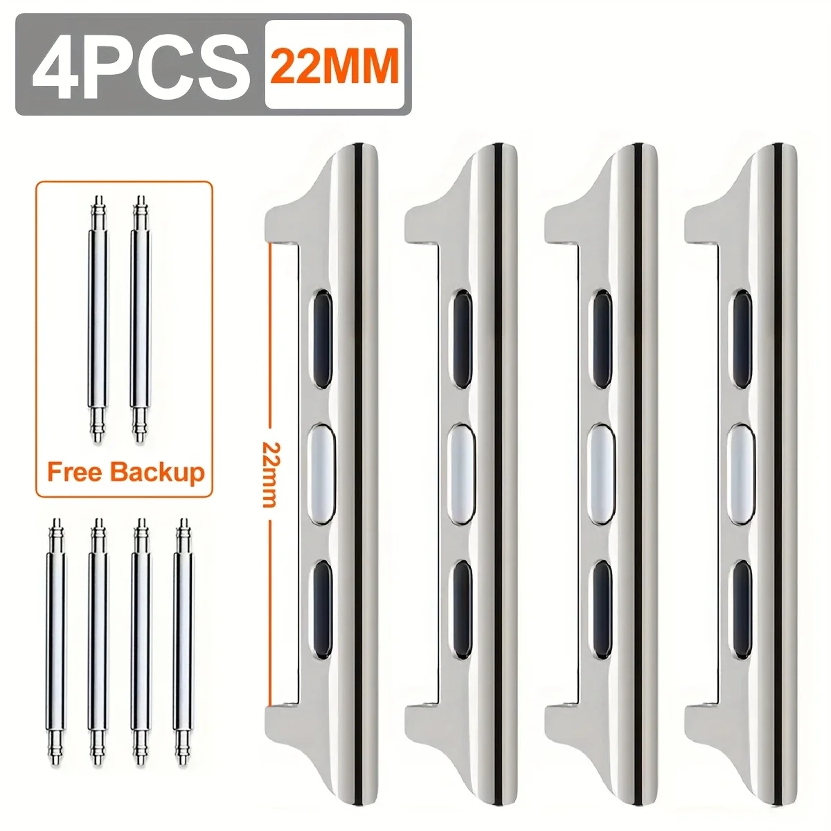 2/4/6pcs Connector For Apple Watch band Series 10 9 8 7 6 5 4 3 SE 44/40mm 42mm 41mm 46mm 45mm Metal Adapter iwatch Ultra2 49mm