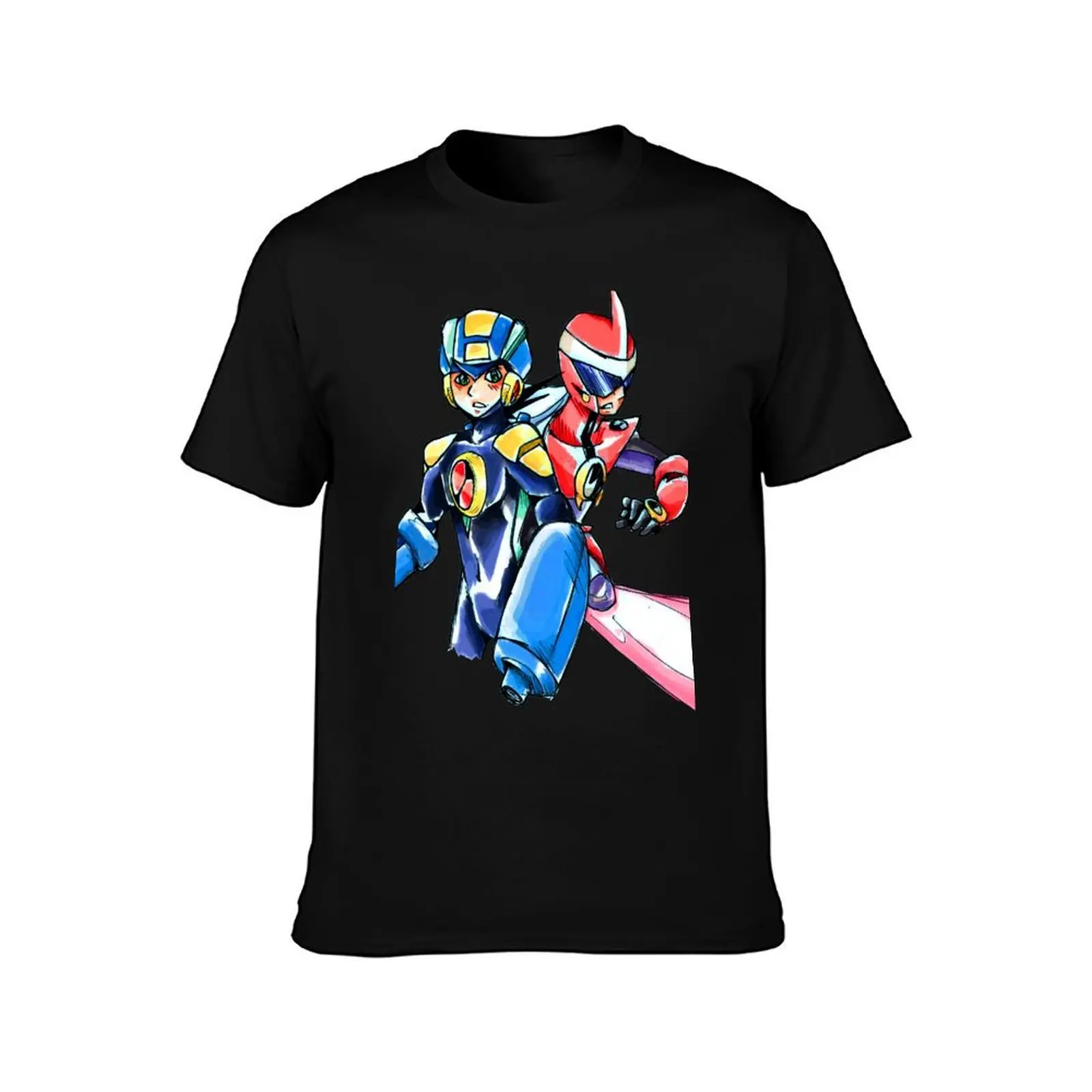 Megaman & Protoman T-Shirt Casual Trendy Short Sleeve T-Shirt