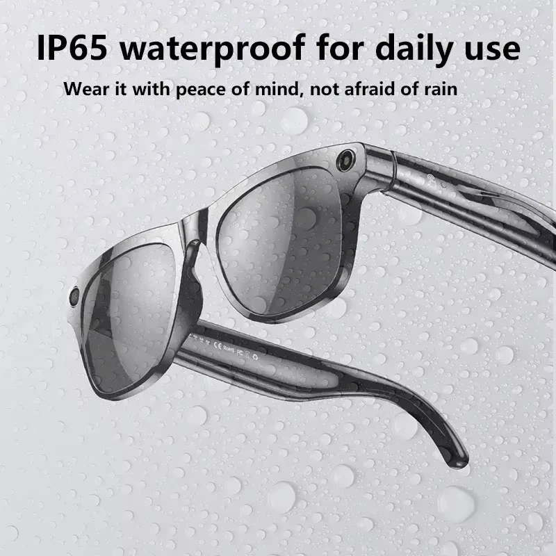 Lenovo AI 8K 1600MP HD Smart Glasses Chat GPT Touch Control Sunglasses Music Player Bluetooth Call Translator Voice Assistant image 3