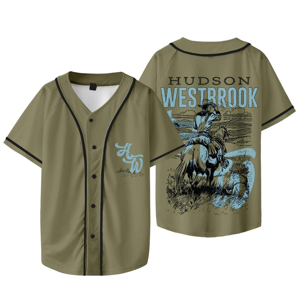 Hudson Westbrook Cowboy Baseball Jacket Tee Take Your Time Tour Merch Cosplay Women Men Fashion Short Sleeve T-Shirts