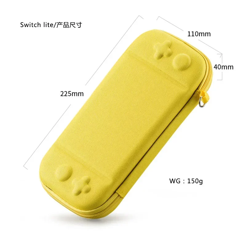 Super cienka torebka na Nintendo Switch Lite Przenośna wodoodporna torba ochronna Pure Color Nylonowa torba do przechowywania przycisków