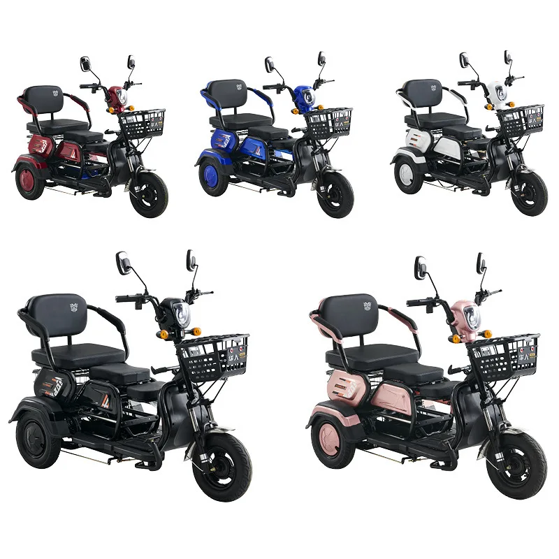 Electric Tricycle 1000W72V22AH Mobility Tricycle To Pick Up And Drop Off Children Three-person Elderly Leisure Speed 15-50km/h