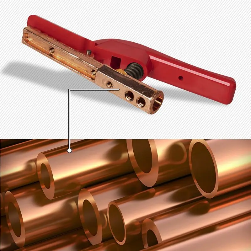 800AMP Welding Electrode Holder Clamp with Soft Ergonomic Handle, Heavy Duty Copper Electrode Holder for Arc MMA Welder
