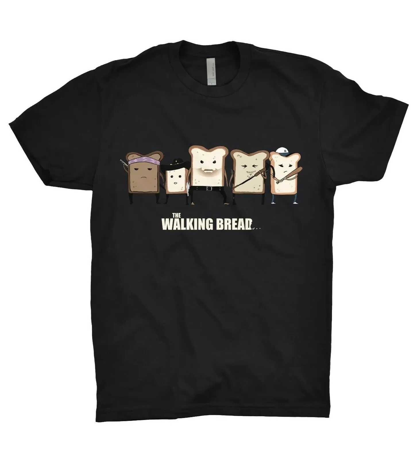 The Walking Bread T Shirt Zombie Walking Dead Rick Grimes Daryl Dixon Michonne Tee Shirt