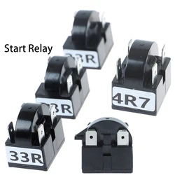 PTC 2/3/4Pin Start Relay Refrigerator PTC Starter Thermal Protector Relay For Compressor 15R 33R 22R 4R7 Accessories