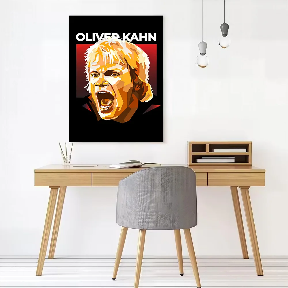 Oliver Kahn Canvas Poster Customizable Pictures Wall Art Canvas Painting for Gaming Room Decoration Aesthetic Decorative Picture