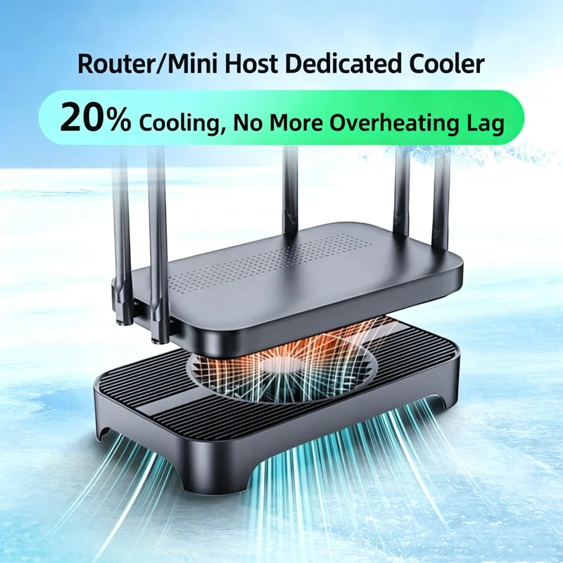 

Z-X3/Router Heat Sink Base 5V USB Fan Light Cat Fan Bracket Mini Host Bracket USB Air Cooling