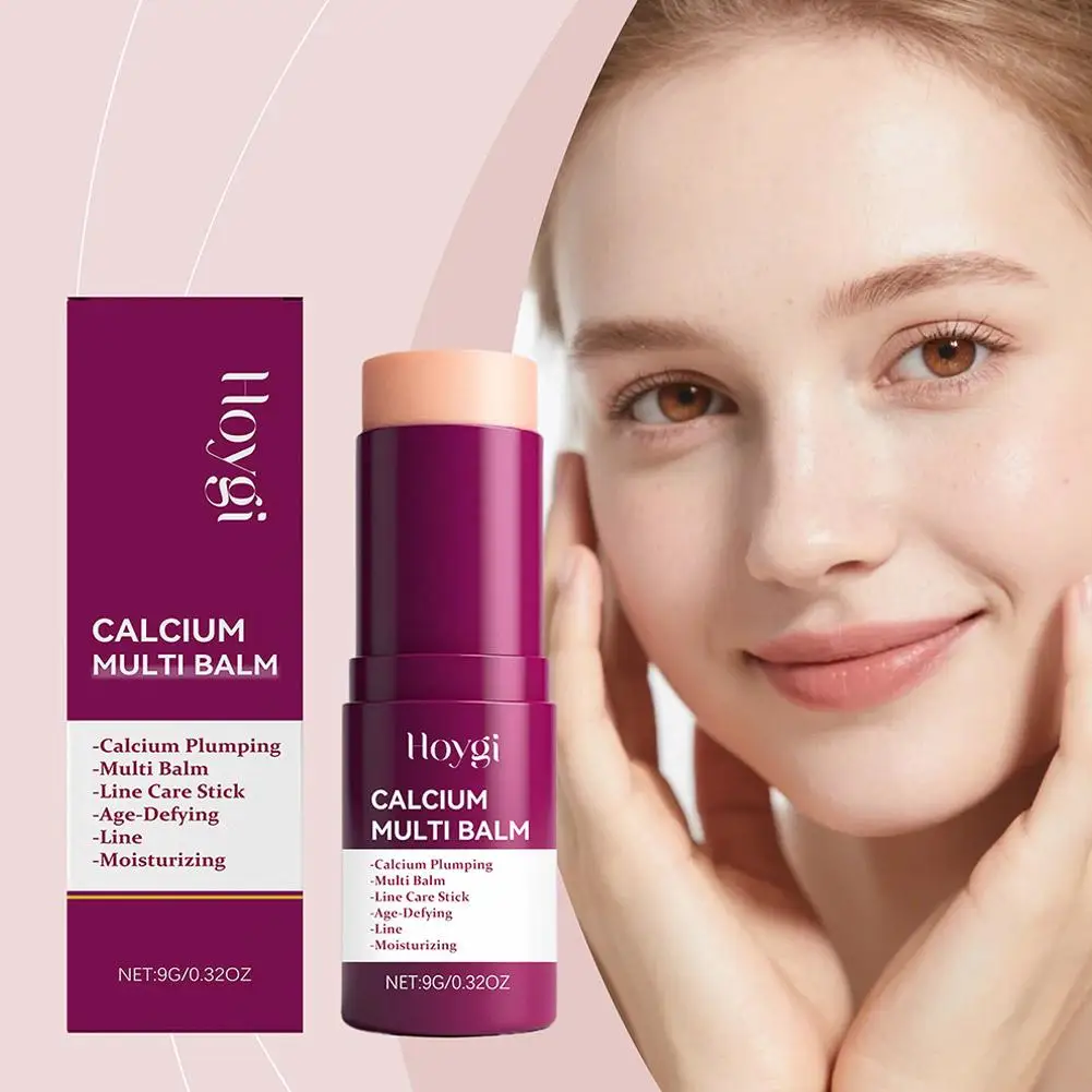 1/2PCS Calcium Volume Multi Balm Stick,Collagen Moisturing Stick Face Cream Anti Wrinkle Hydrating For Eyes Neck Face Skincare