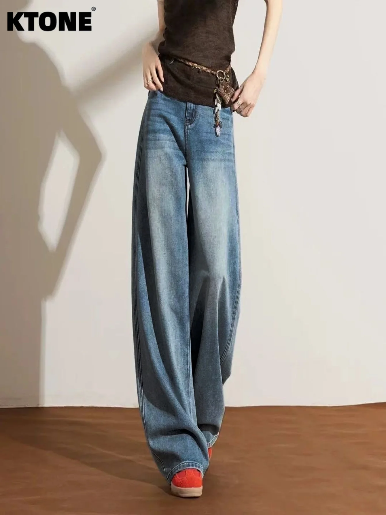 

Retro Jeans Unisex Blue Baggy Denim Streetwear Drip Original No accessories or belts included