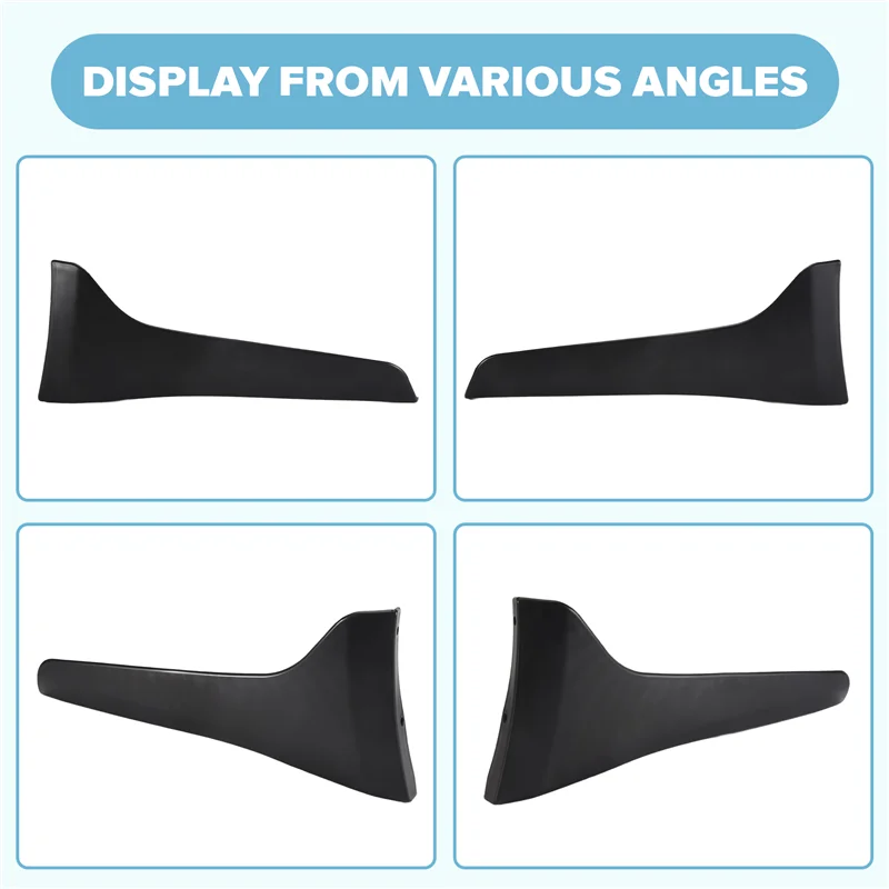 

A82E-Car Bumper Lip Fender Splash Mud Flaps Guards Guard Angle Corner Protection For Infiniti Q50 2014-2017 Front + Rear