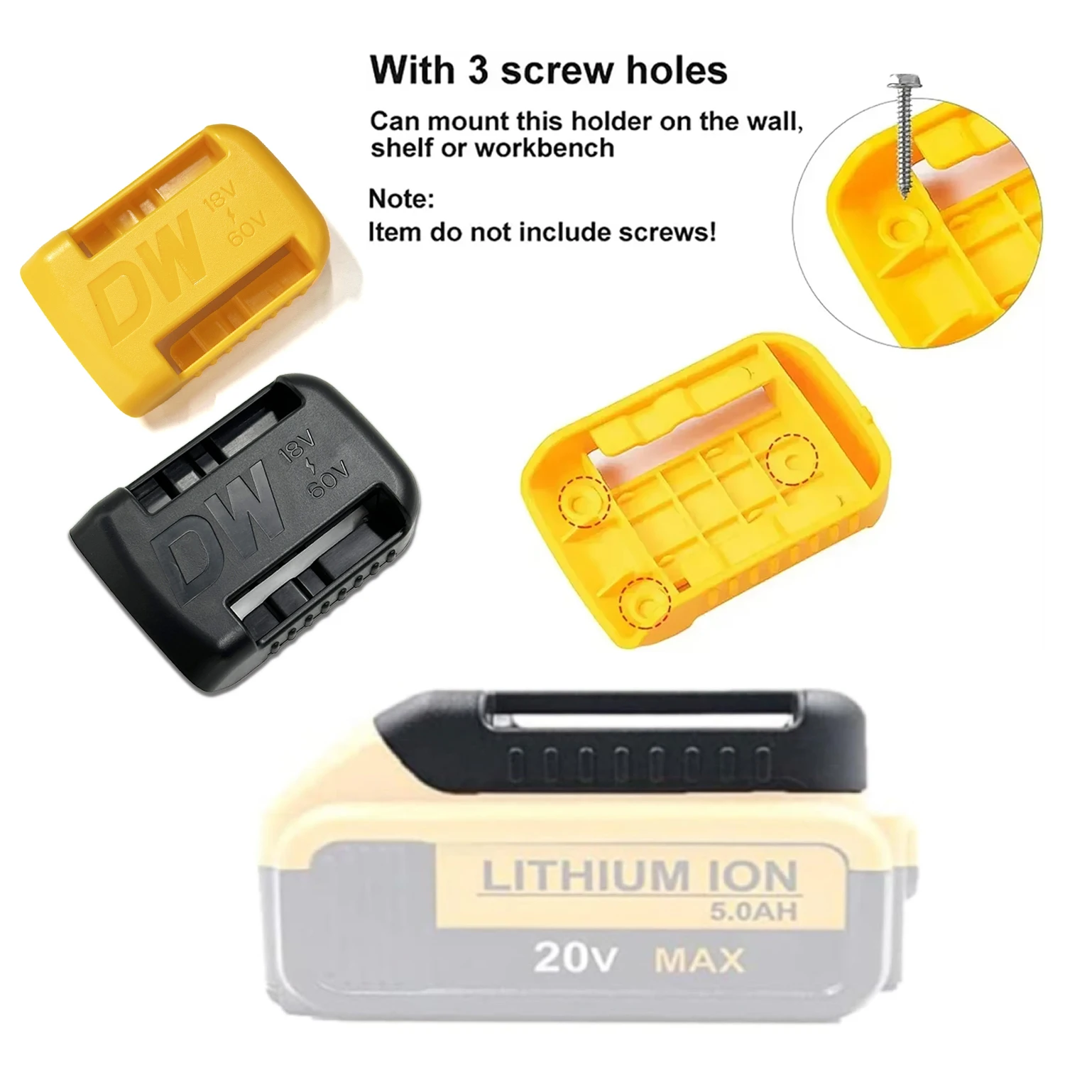 Machine Holder Battery Storage Rack for Dewalt 14.4V 18V Batteries Wall Mount Tool Bracket Fixing Devices Display Newest