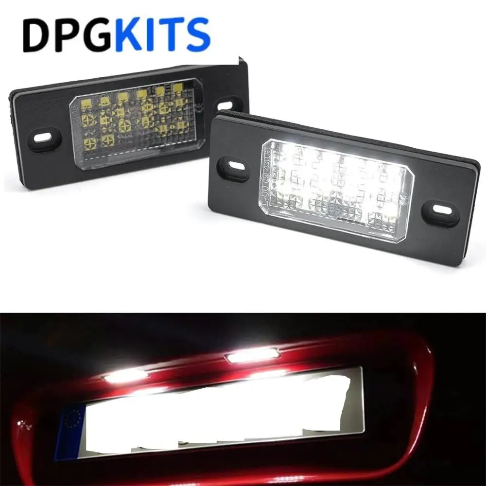 

7L5943021B 7L5943021C 2 шт./компл. 12 В белые светодиодные фонари номерного знака для VW Touareg Tiguan Passat Porsche Cayenne