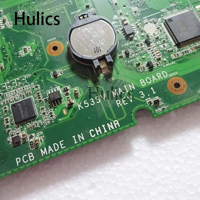 Hulics Used K53SV Motherboard REV 3.1 For Asus  A53S K53S K53SC K53SM Laptop  60-N3GMB1B00