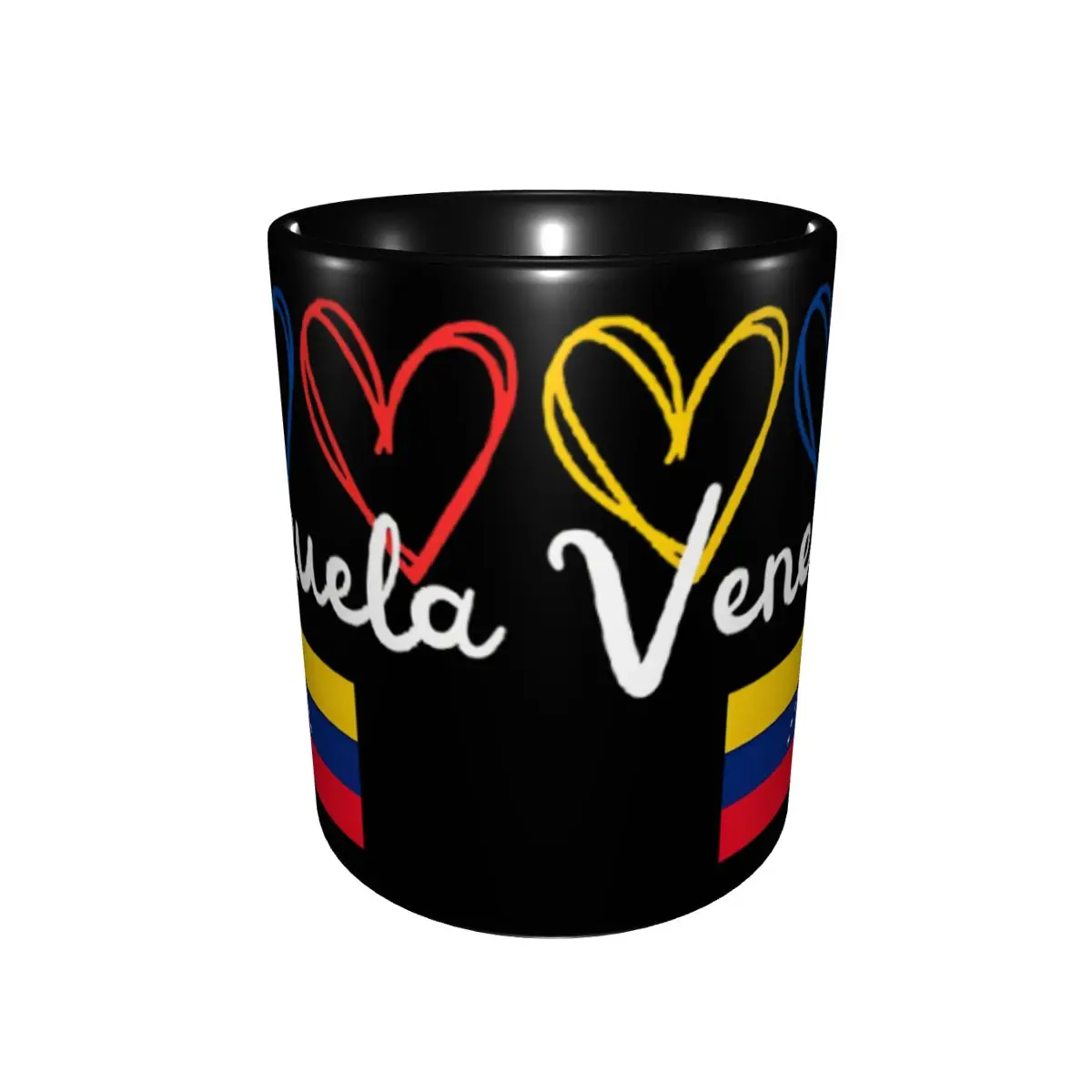 Venezuela Heart Coffee Mugs Funny Venezuela Flag Tea Cups For Home