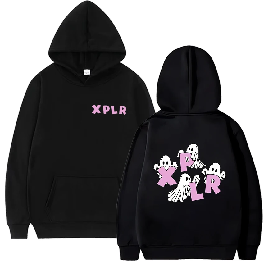 

Xplr - Men's and women's long sleeved hooded sweatshirts unisex streetwear hip-hop style ghost print Sam's and Colby Merch