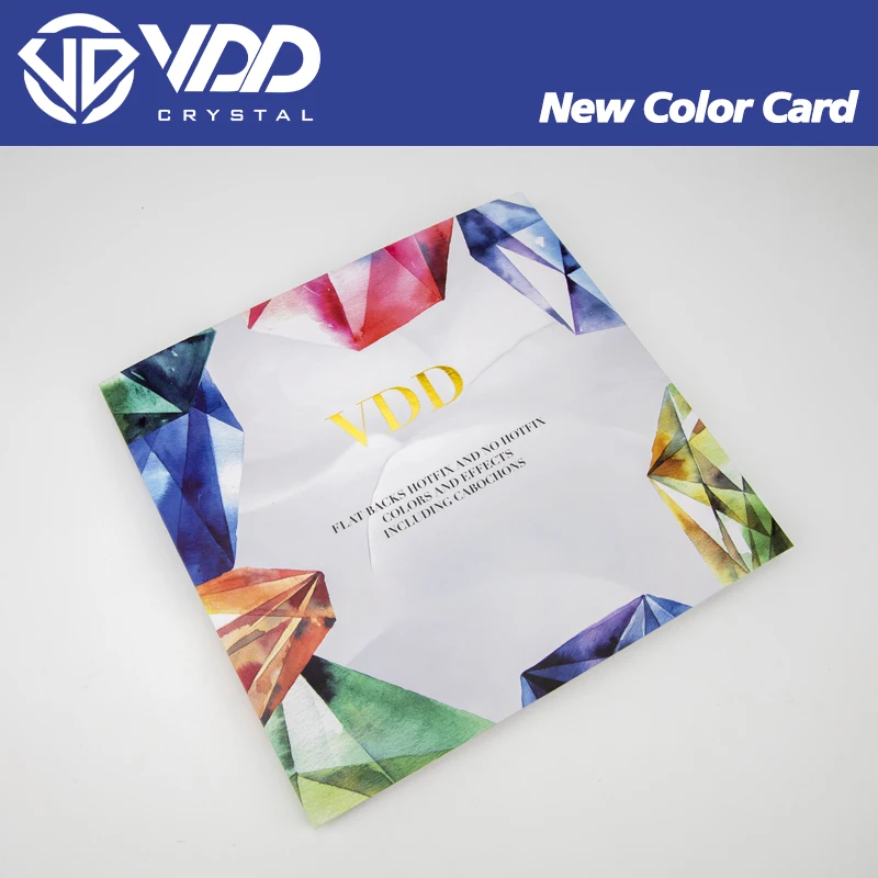 VDD Color Chart AAAAA Crystal Rhinestone High Quality Hot Fix/Non Hotfix Stones Color Card For Compare Choose Various Colors