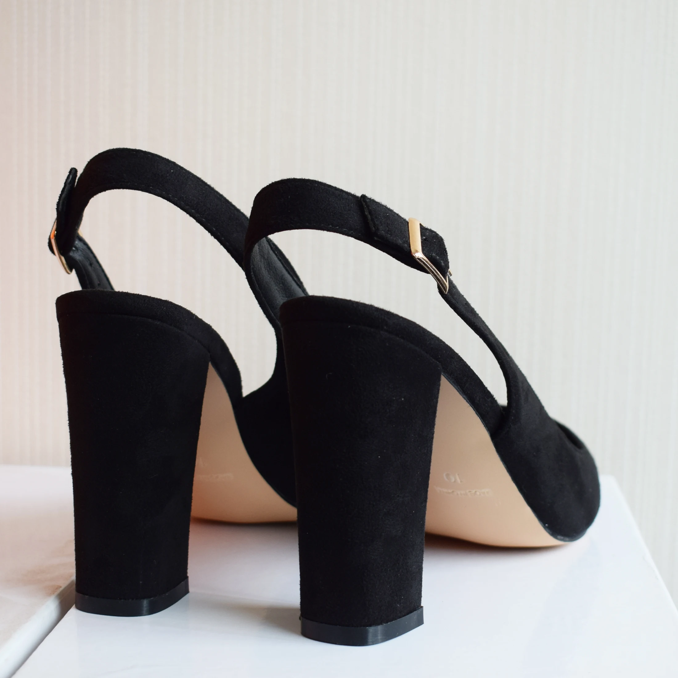 LOVIRS tacchi alti da donna 10cm punta a punta Slingback tacchi a spillo eleganti comodi classici tacchi grossi scarpe da sposa da ufficio