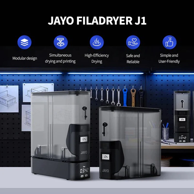 JAYO FDM J1 Upgrade Oszczędzający Pamięć Arid Machine Mate 360 °   Grzejnik do sucharki z funkcją utrzymywania temperatury w dwóch obudowach na czas równego użycia. — zdjęcie produktu 6