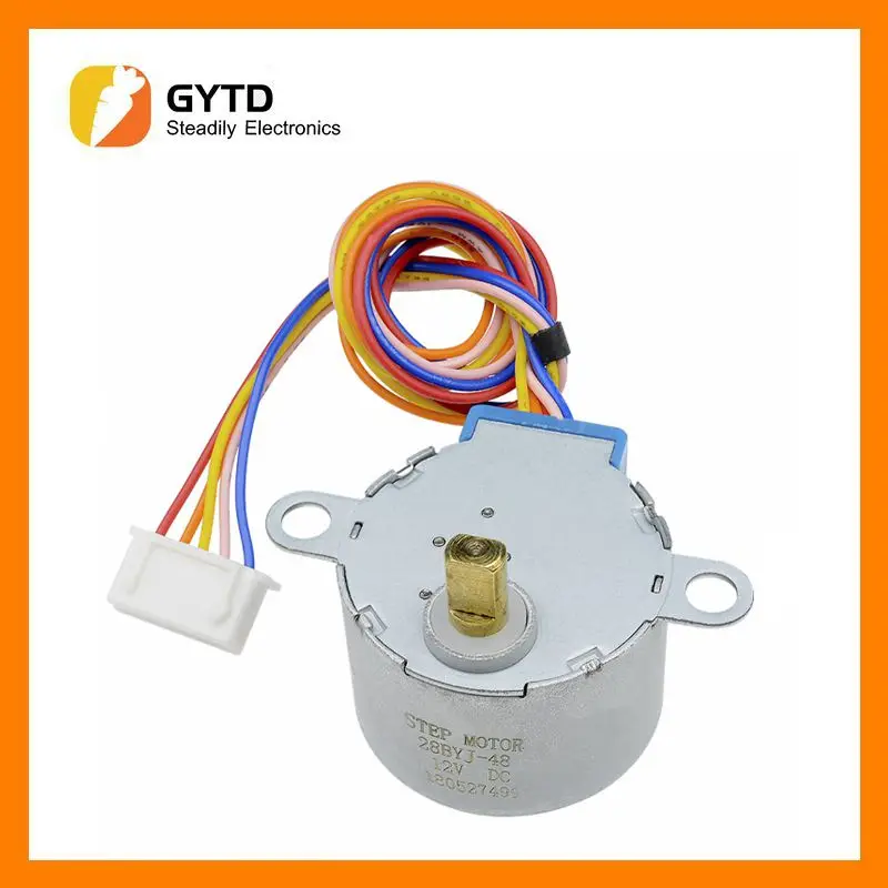 Stepper Motor Lead para Arduino DIY Kit, engrenagem de redução, 4 Phase, 25cm, DC 5V, 12V, 28byj, 28byj48