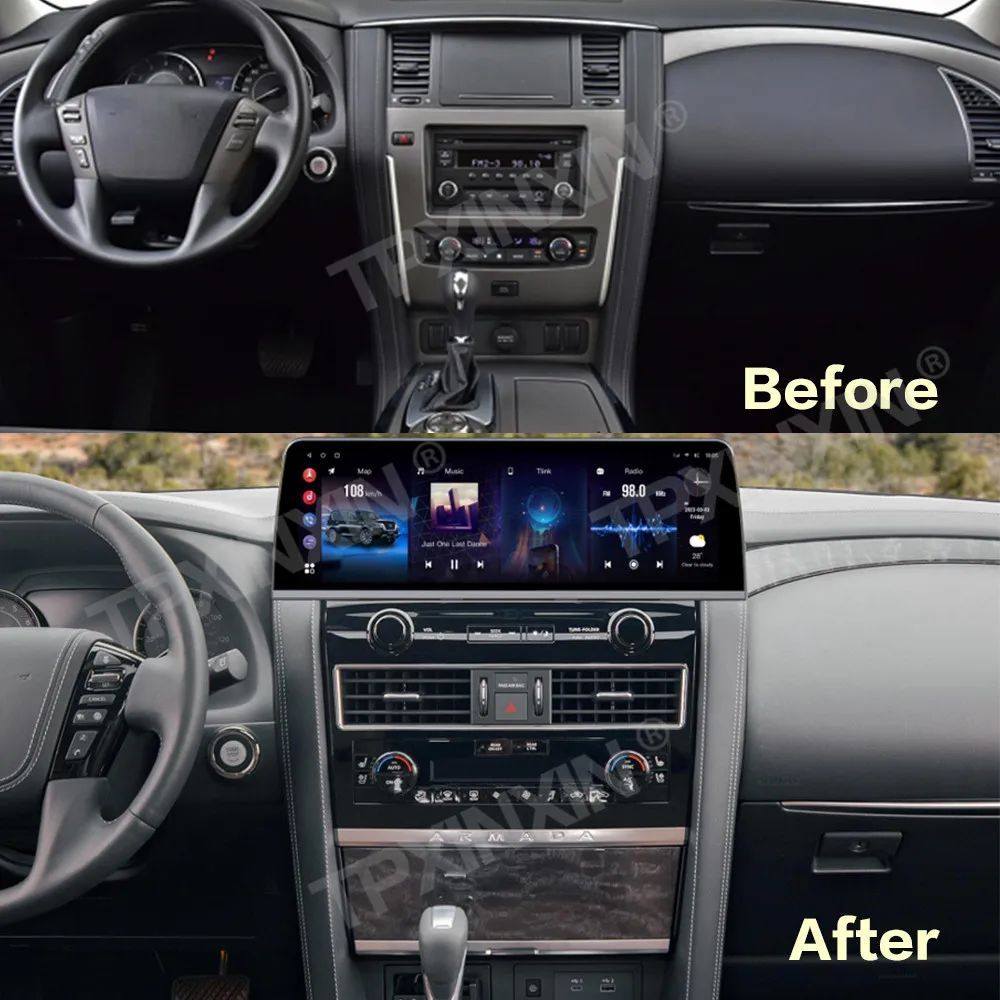 16.9 Inch Screen Car Radio For Nissan Armada 2010-2022 Android Auto GPS Navigation Multimedia Video Stereo Receiver Head Unit