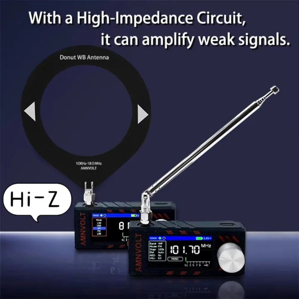 

with Headphone Amplifier Full Band DSP Radio Upgraded Version Mini Size SSB Radio FM AM MW SW SSB DSP Technology