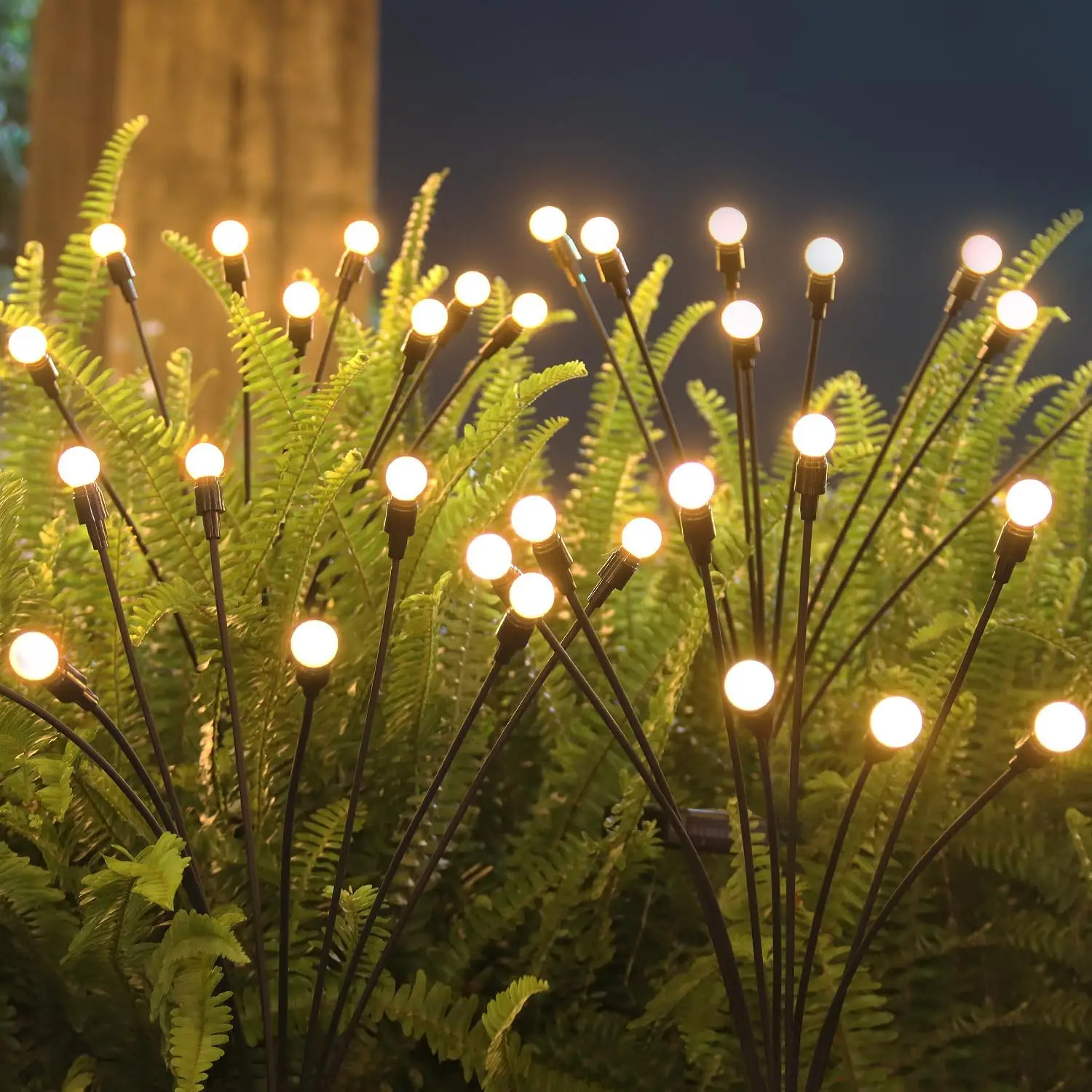 Lámpara Solar de jardín oscilante, luces de luciérnaga impermeables, luz Solar decorativa para exteriores, camino, césped, paisaje