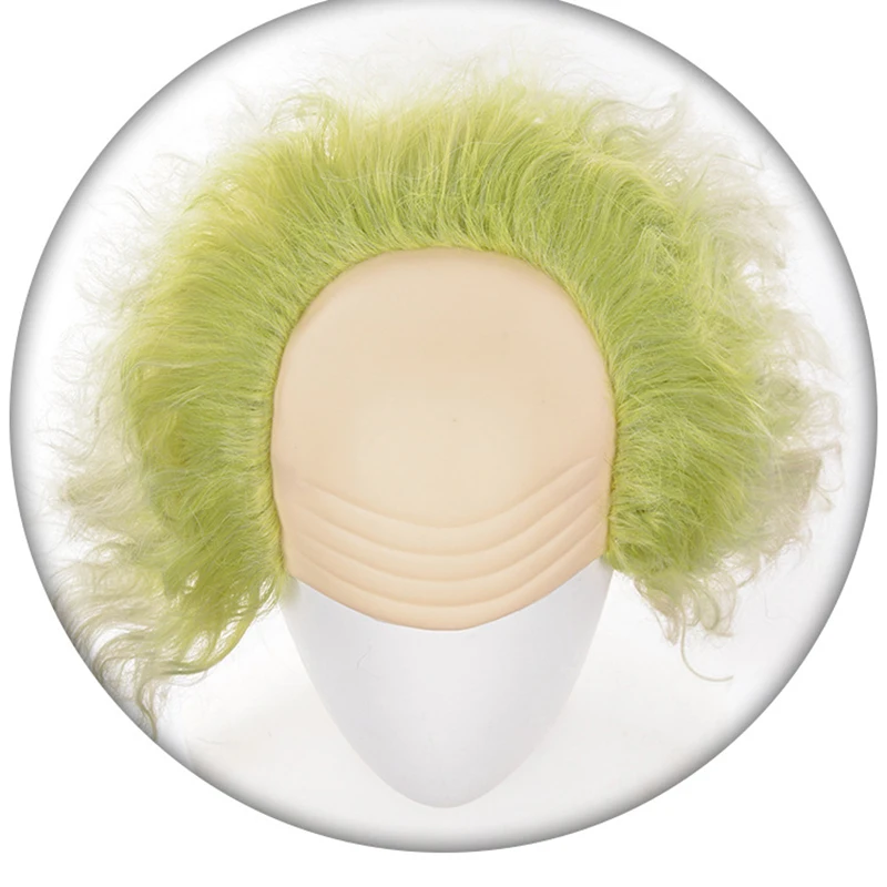 Pelucas de Cosplay de escarabajo, disfraz corto de Michael Keaton de 30cm, pelo sintético resistente al calor, fiesta para hombres + gorro de peluca