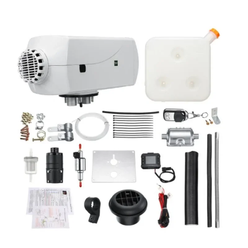 LCD Remote Control Diesel Air Heater 5KW/8KW, 12V/24V New Model Parking Heater for RV Cabin, Boat & Car